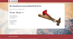 Desktop Screenshot of jahncke-naturstein.de